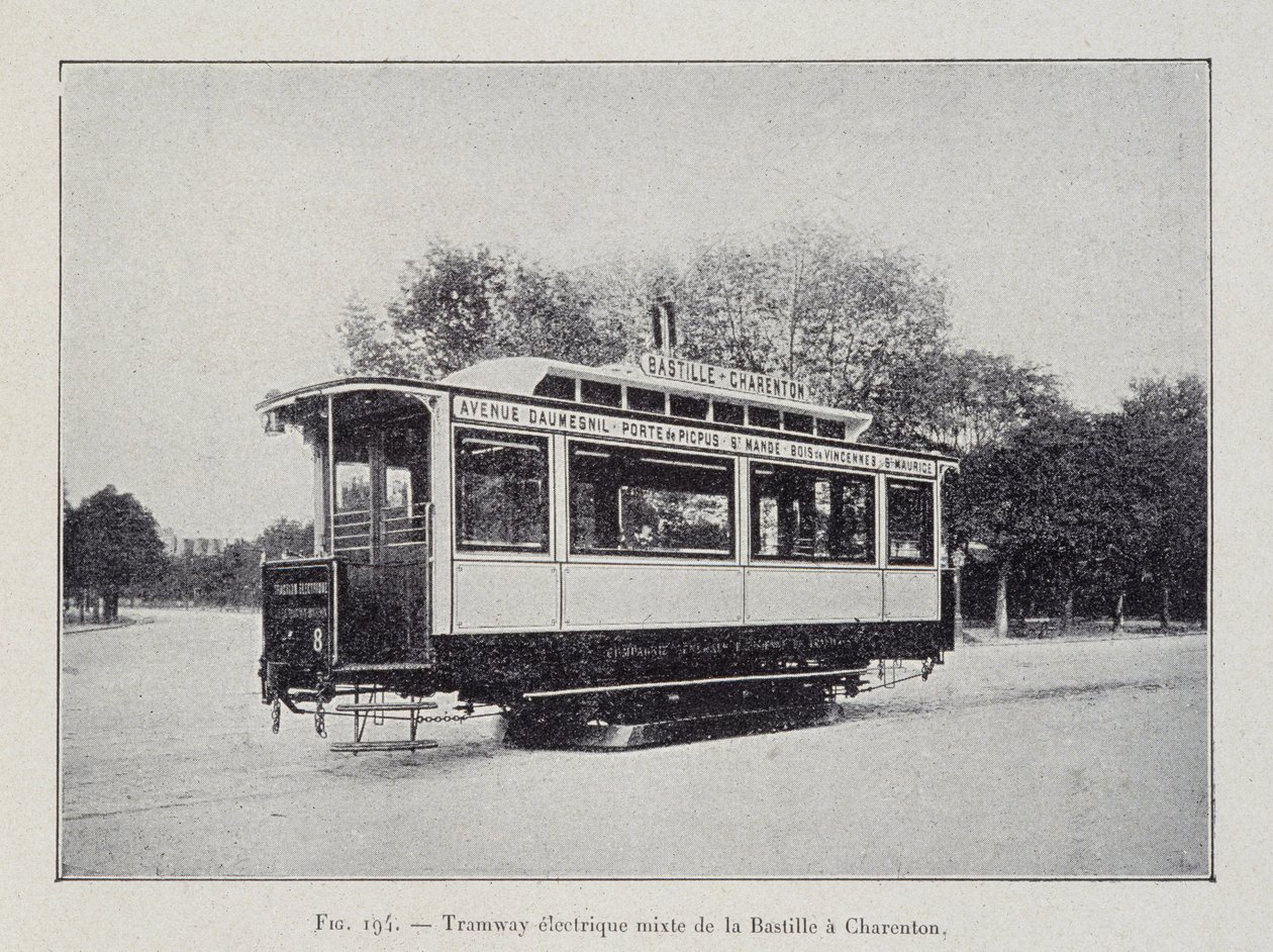 Bastille-Charenton electric tramway - in “A travers l