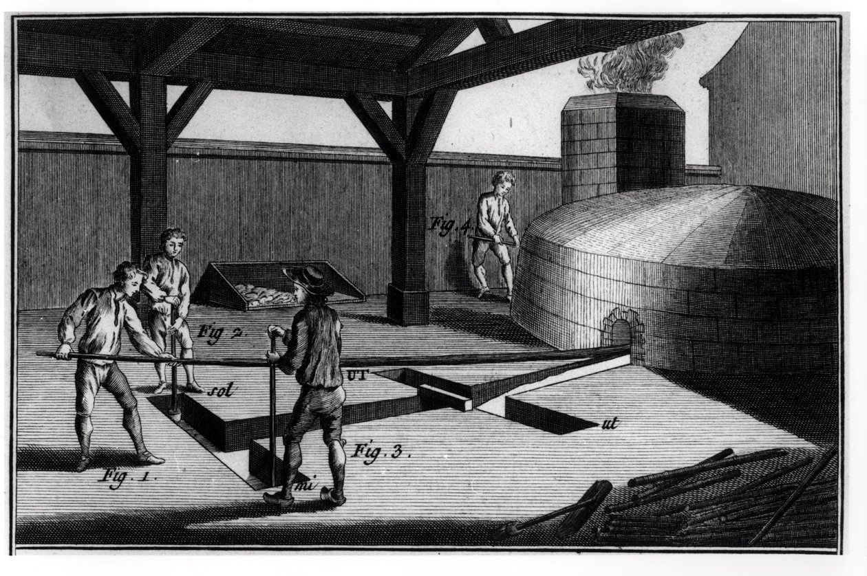 صنع الجرس ، من الموسوعة دينيس ديدرو (1713-1784) 1751-72 بواسطة المدرسة الفرنسية