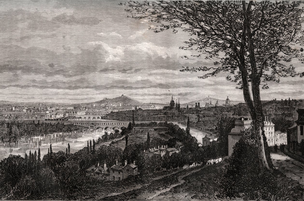 Bellevue (Seine-et-Oise) - نقش في "فرنسا اللامعة: الجغرافيا والتاريخ والإدارة الإحصائية" بواسطة V.A. Malt-Brown. 1884 بواسطة المدرسة الفرنسية