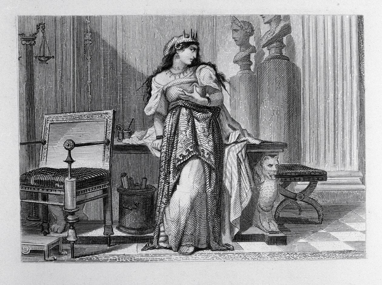 برنيس ، رسم توضيحي لبرنيس بواسطة جان راسين (1639-99) بواسطة المدرسة الفرنسية