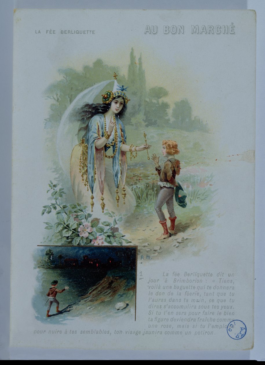 Berliquette الجنية ، إعلان لـ Le Bon Marche ، c.1900 بواسطة المدرسة الفرنسية