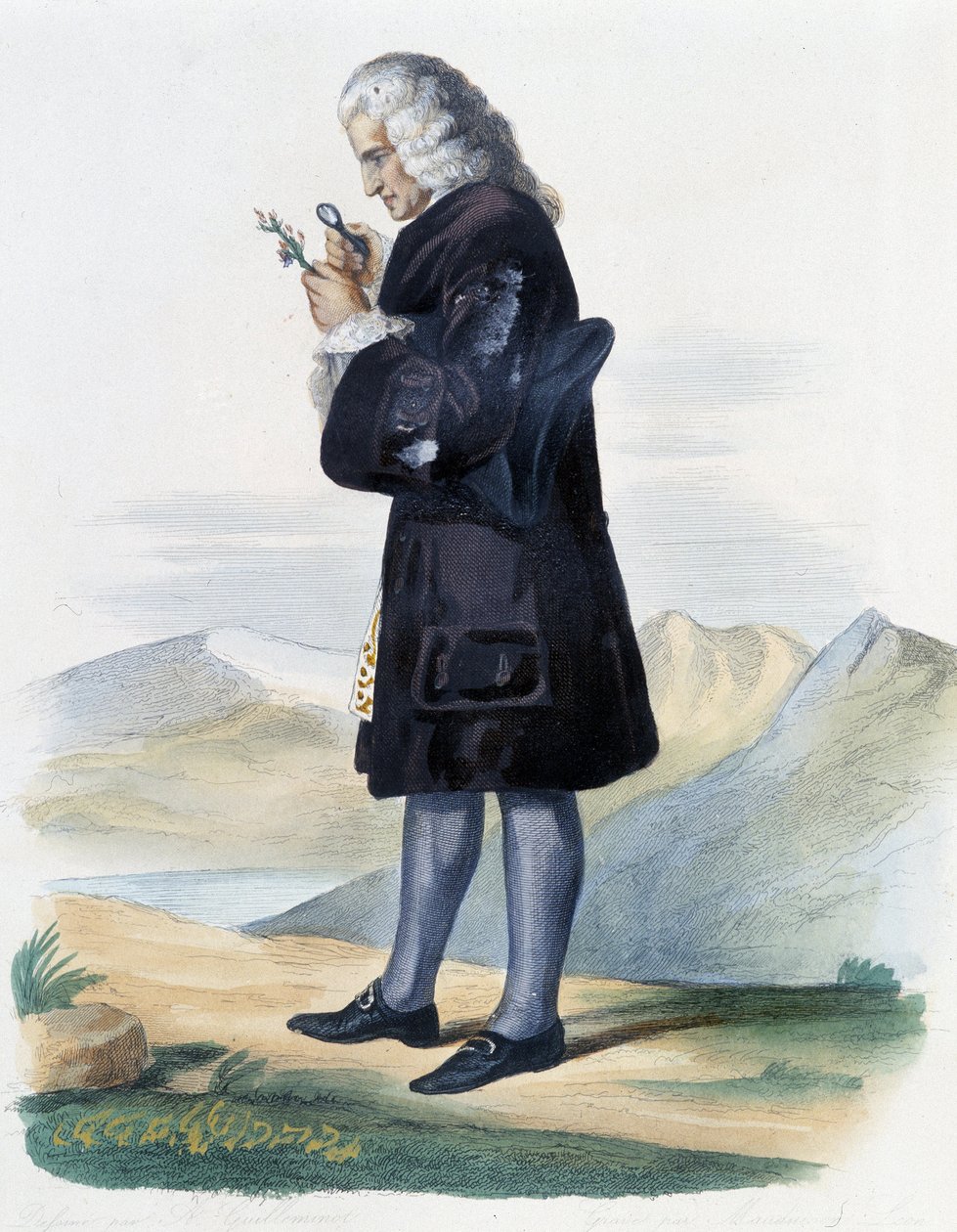 Bernard de Jussieu - in Ed. Mennechet, “” Le Plutarque francais”” بواسطة المدرسة الفرنسية