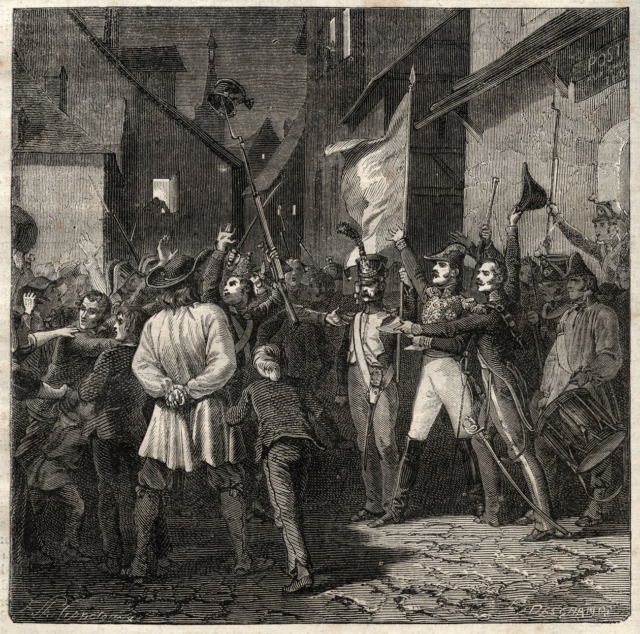 مؤامرة بيرتون 1822 - أنشأ الجنرال جان بابتيست بريتون (جان بابتيست) دي بيرتون (1769-1822) حكومة مؤقتة في ثوار عام 1822 - بواسطة المدرسة الفرنسية