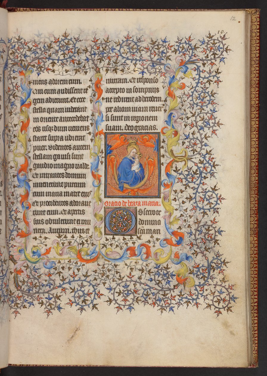 كتاب الصلوات ، إضافة MS 32454 f.12r ، فرنسا بواسطة المدرسة الفرنسية