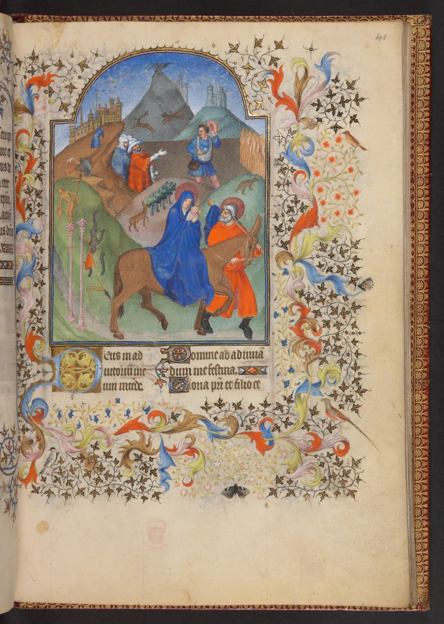 كتاب الصلوات ، إضافة MS 32454 f.41r ، فرنسا بواسطة المدرسة الفرنسية
