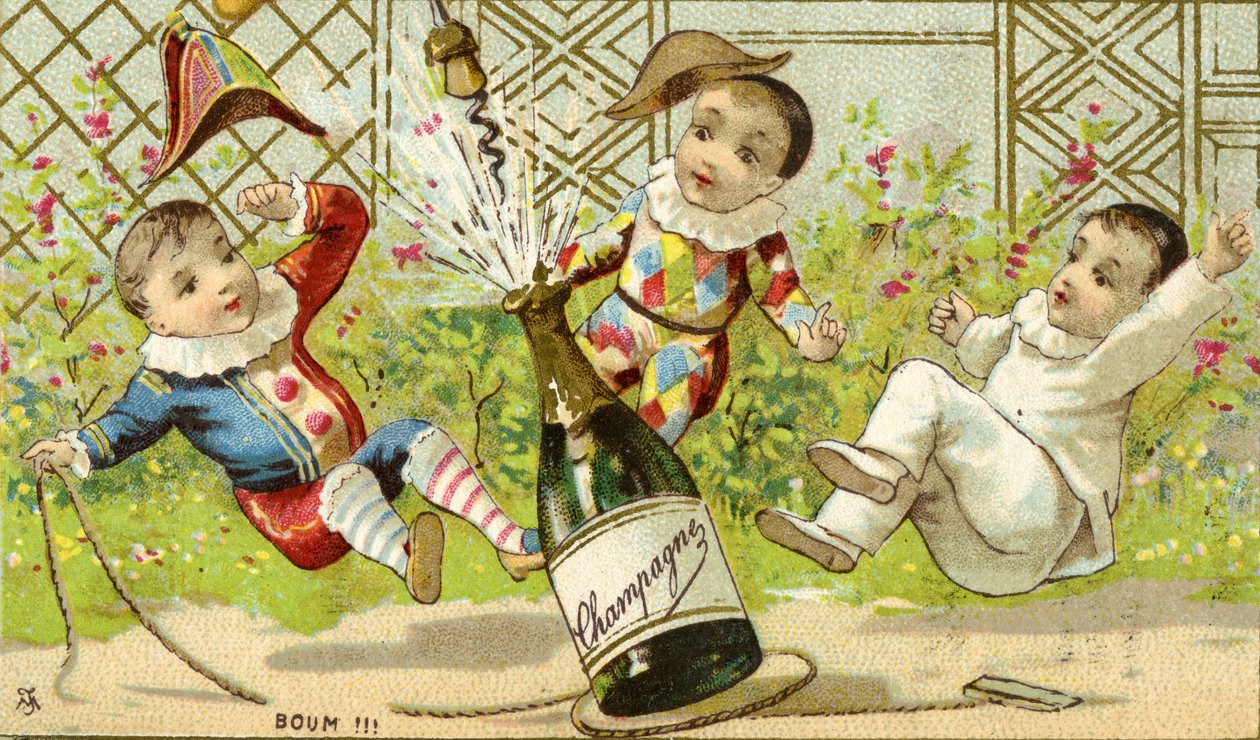 بوم !!! الشمبانيا !، c.1895 (انظر أيضًا 488393) بواسطة المدرسة الفرنسية