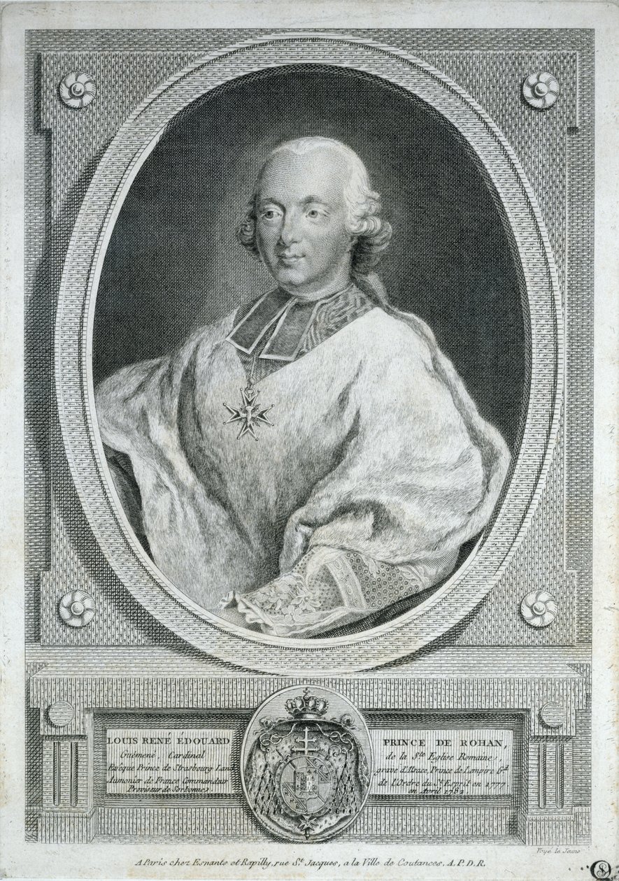 الكاردينال دي روهان (1734-1803) بواسطة المدرسة الفرنسية
