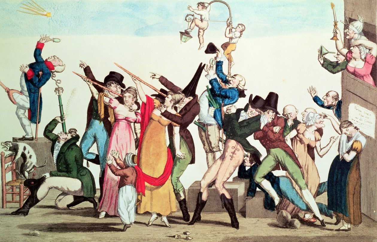 كاريكاتير على المذنب 1811 ، c.1811 بواسطة المدرسة الفرنسية