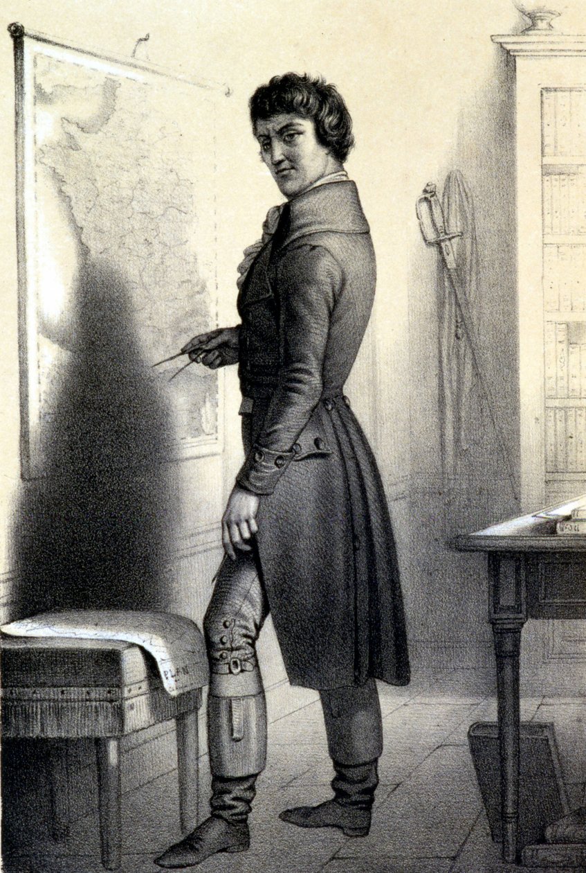 Carnot ou le Grand Carnot (1753 - 1823) - in “Galerie historique de la Revolution francaise” by Albert Maurin بواسطة المدرسة الفرنسية