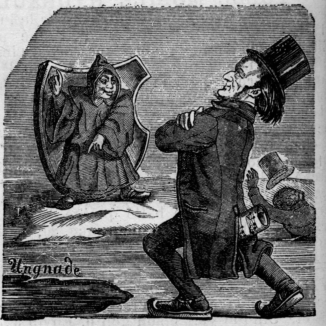 Cartoon by German composer Richard Wagner (1813-1883) بواسطة المدرسة الفرنسية