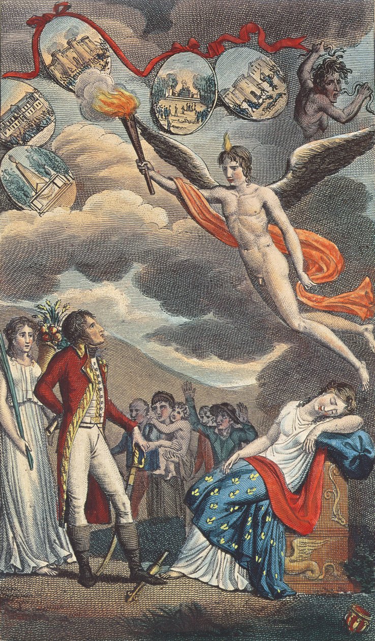 الرسوم المتحركة للانقلاب المنفصل لـ 18 برومير ، 9 نوفمبر 1799 بواسطة المدرسة الفرنسية