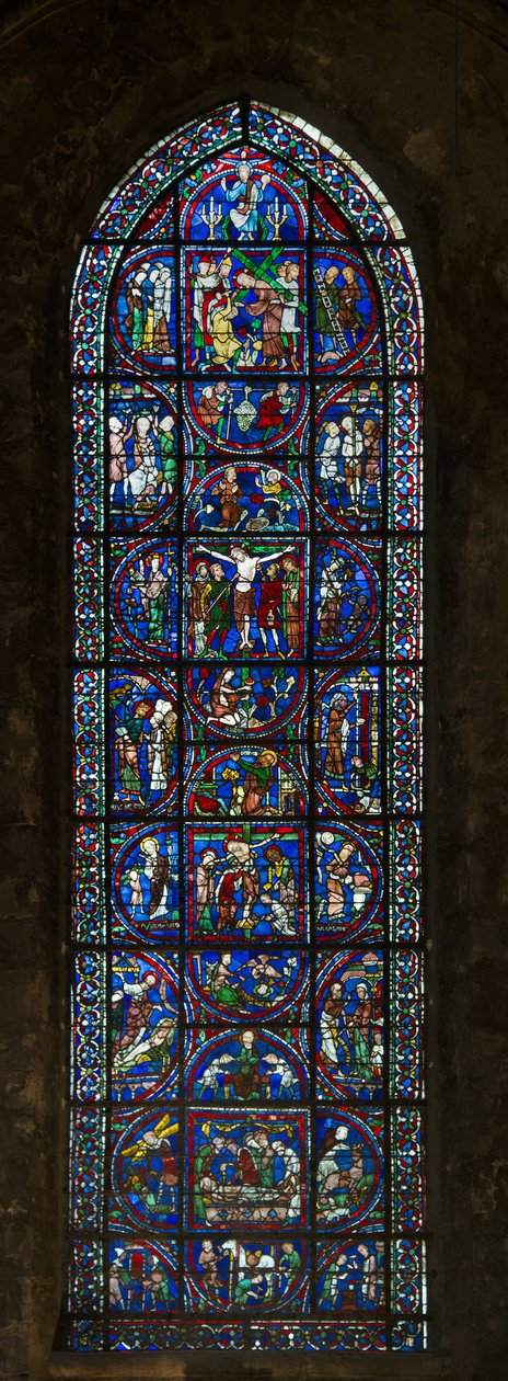 Cathedrale de Chartres ، الزجاج المعشق: شغف التصنيف بواسطة المدرسة الفرنسية