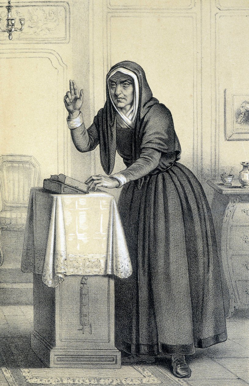 كاثرين تيوت - في "" المعرض التاريخي للثورة الفرنسية "بقلم ألبرت مورين ، محرر. باريس 1843 بواسطة المدرسة الفرنسية