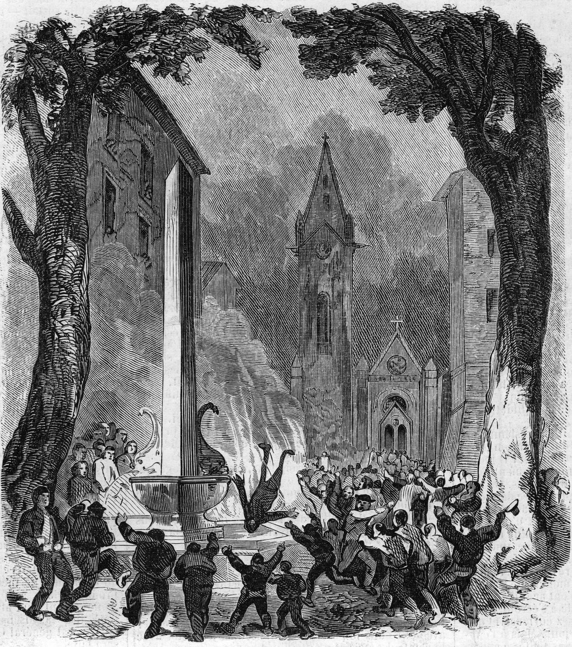 Catholic fete: Feast of Saint John in Aix en Provence (Bouches du Rhone بواسطة المدرسة الفرنسية