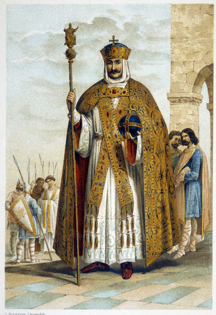 Charlemagne (742 - 814) بواسطة المدرسة الفرنسية
