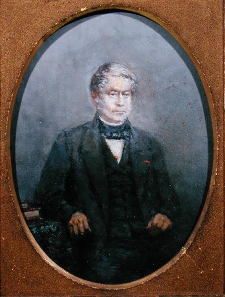 Charles-Gabriel Pravaz (1791-1853) حوالي 1840 (زيت على قماش) بواسطة المدرسة الفرنسية