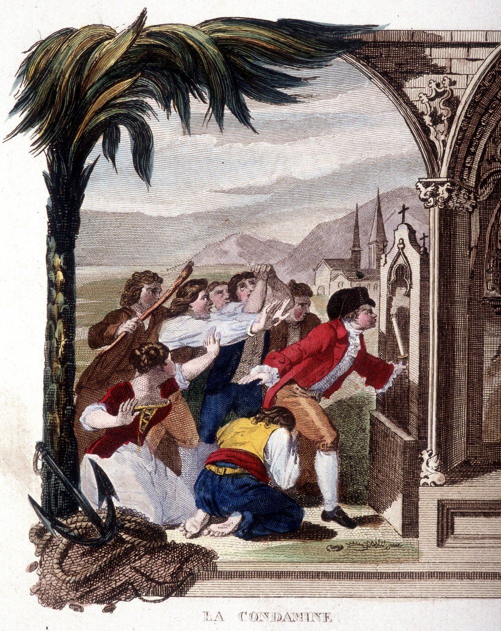 شارل ماري لا كوندامين (1701 - 1774) بواسطة المدرسة الفرنسية