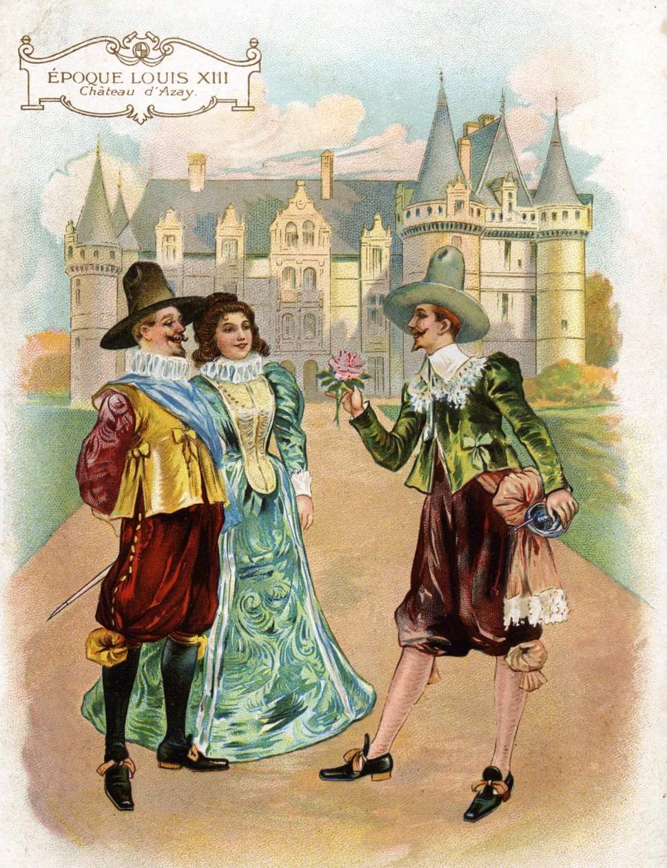 Chateaux de la Loire: غرفة الورود في قصر Azay le Rideau (Azay-le-Rideau) ، Indre et Loire (Indre et Loire) ، المركز ، فرنسا ، التي بنيت في القرن السادس عشر عام 1529 في زمن لويس الثالث عشر. بواسطة المدرسة الفرنسية