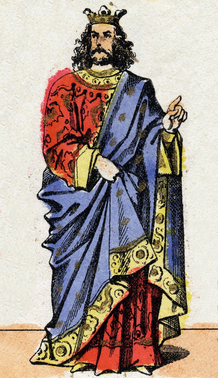Childeric الأول ، ملك الساليان فرنك (436-481). بواسطة المدرسة الفرنسية