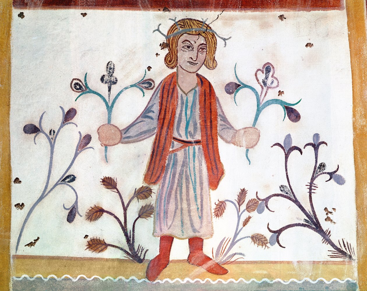 نسخة من نسخة أصلية من العصور الوسطى تصور أبريل ، من احتلال الأشهر ، من Chapelle de Pritz ، Laval بواسطة المدرسة الفرنسية