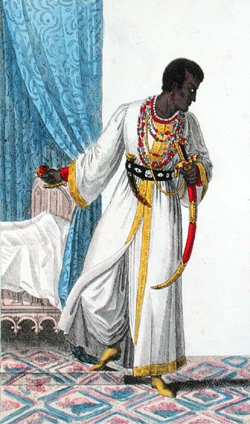 زي لـ C. Kemble في دور عطيل ، في مسرحية وليام شكسبير (1564-1616) (ليثو) بواسطة المدرسة الفرنسية