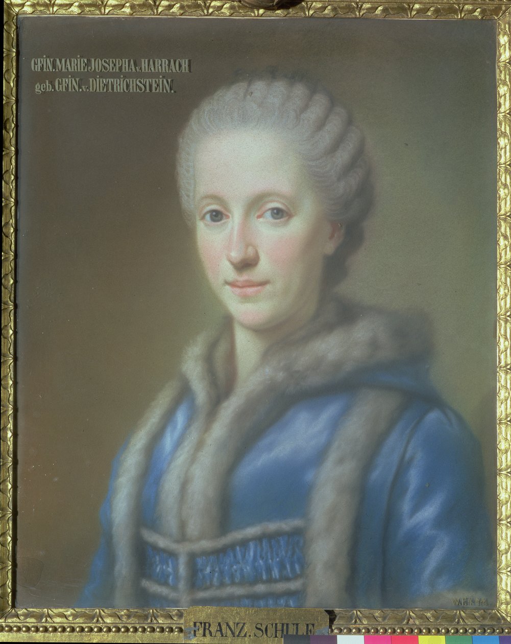 الكونتيسة ماريا جوزيفا فون هاراتش زوجة الكونت غيدو فون هاراتش (1732-1783) بواسطة المدرسة الفرنسية