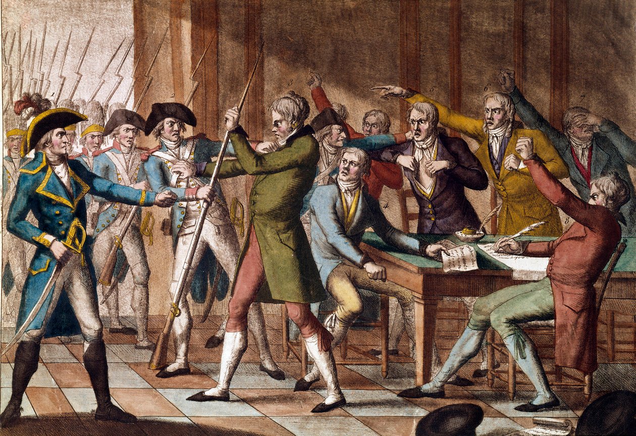 انقلاب 18 فروكتيدور (4 سبتمبر 1797). بواسطة المدرسة الفرنسية