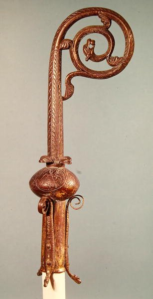 Crozier المستشار Guerin ، أسقف Senlis من 1213-27 (معدن مذهب) بواسطة المدرسة الفرنسية