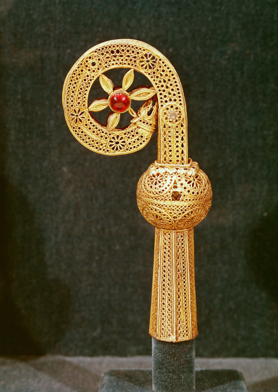 كروزير القديس روبرت ، c.1100 (الفضة المذهبة) بواسطة المدرسة الفرنسية