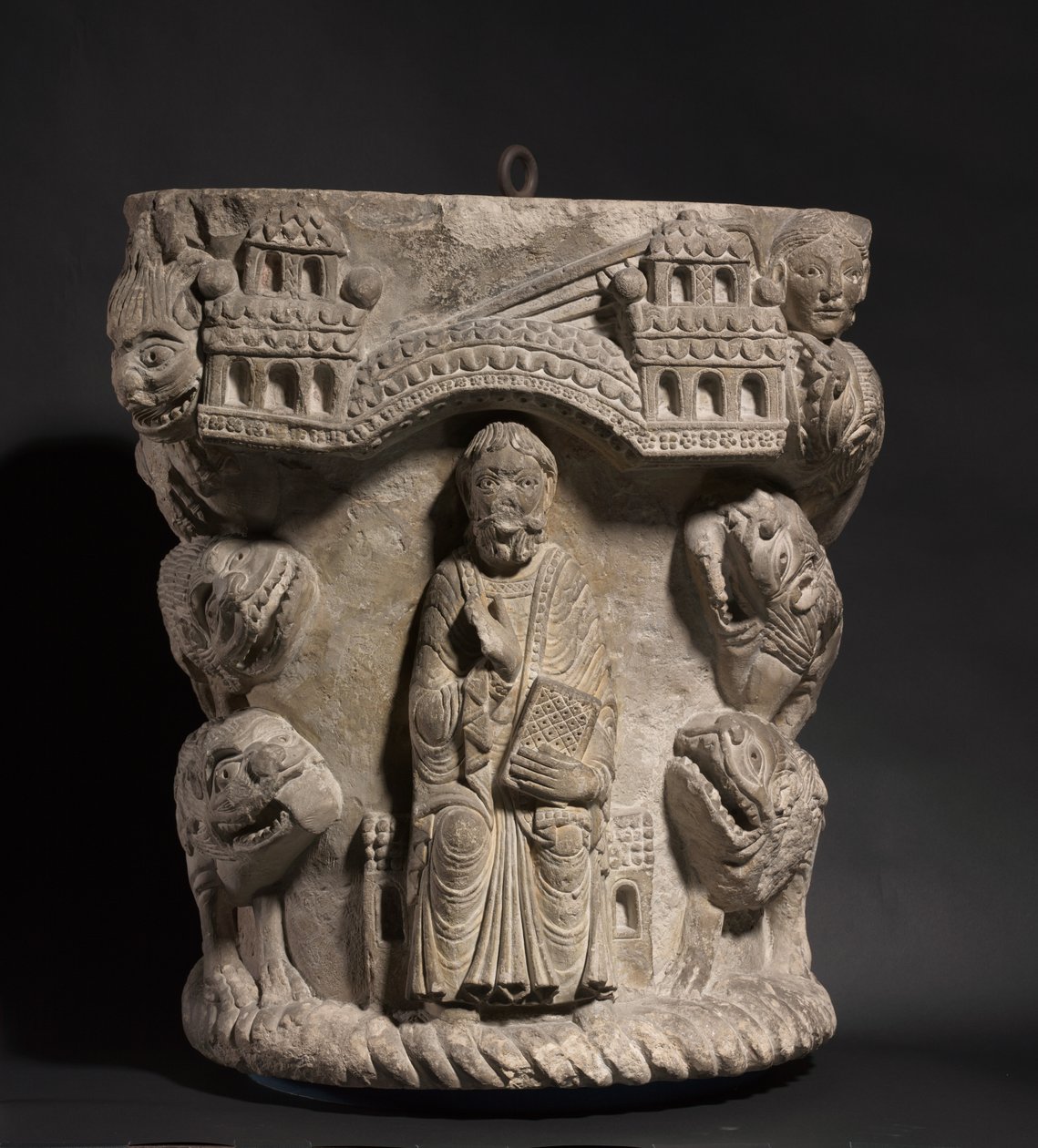 دانيال في عرين الأسد ، حوالي 1125-1150 بواسطة المدرسة الفرنسية