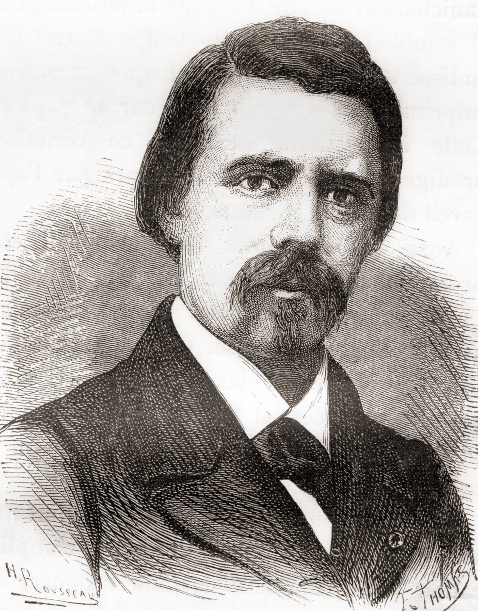 David Edward Hughes, from Les Merveilles de la Science, published c.1870 (engraving) بواسطة المدرسة الفرنسية