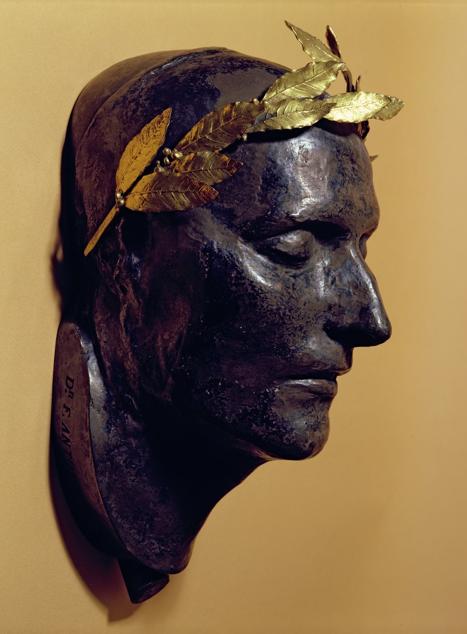قناع الموت لنابليون بونابرت (1769-1821) بواسطة المدرسة الفرنسية