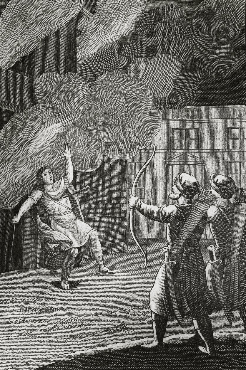 وفاة Alcibiades بواسطة المدرسة الفرنسية