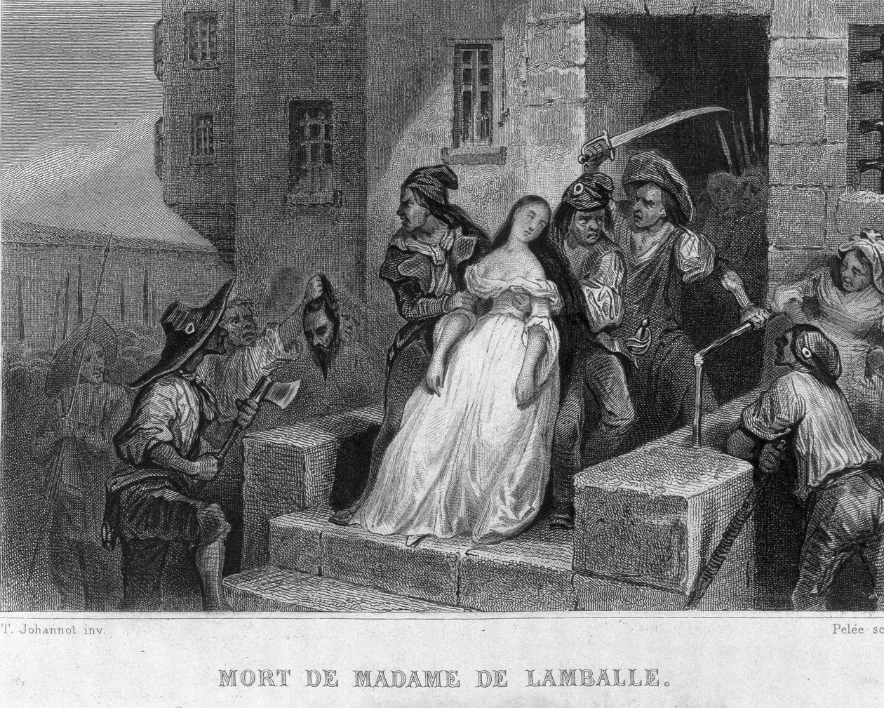 وفاة ماري تيريز من سافوا كارينيان (1749-1792) ، أميرة لامبال (1792) - في "الثورة الفرنسية" بقلم تيير. القرن ال 19 بواسطة المدرسة الفرنسية