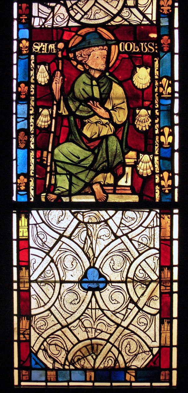 تصوير سانت جيمس: grisaille من Chapelle du Chateau ، روان؟ بواسطة المدرسة الفرنسية