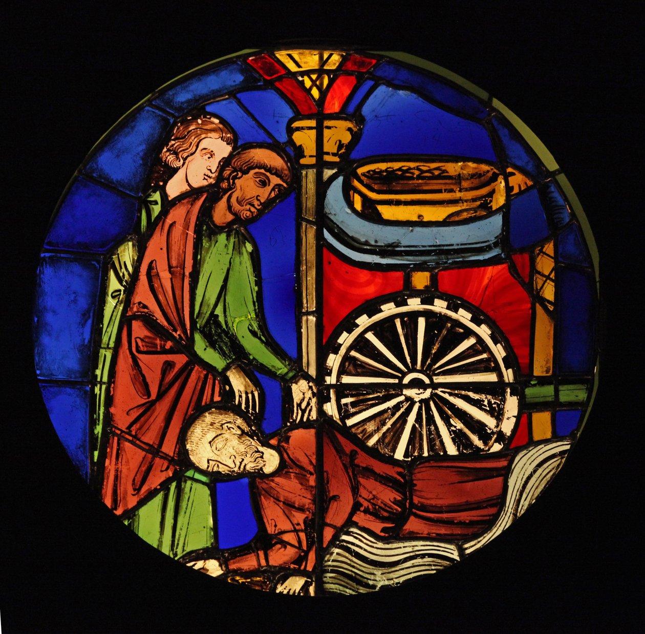 تصوير Samson الأسير مجبر على العمل للفلسطينيين السابقين Ste Chapelle ، Bay K بواسطة المدرسة الفرنسية
