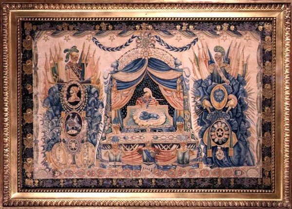 تصميم لنصب تذكاري عسكري نابليون مع جوائز ، حوالي 1830 (ألوان مائية على ورق) بواسطة المدرسة الفرنسية