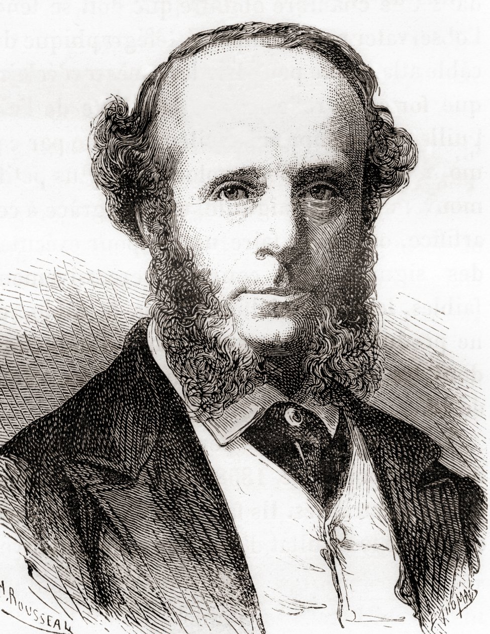Edward Orange Wildman Whitehouse, from Les Merveilles de la Science, published c.1870 (engraving) بواسطة المدرسة الفرنسية
