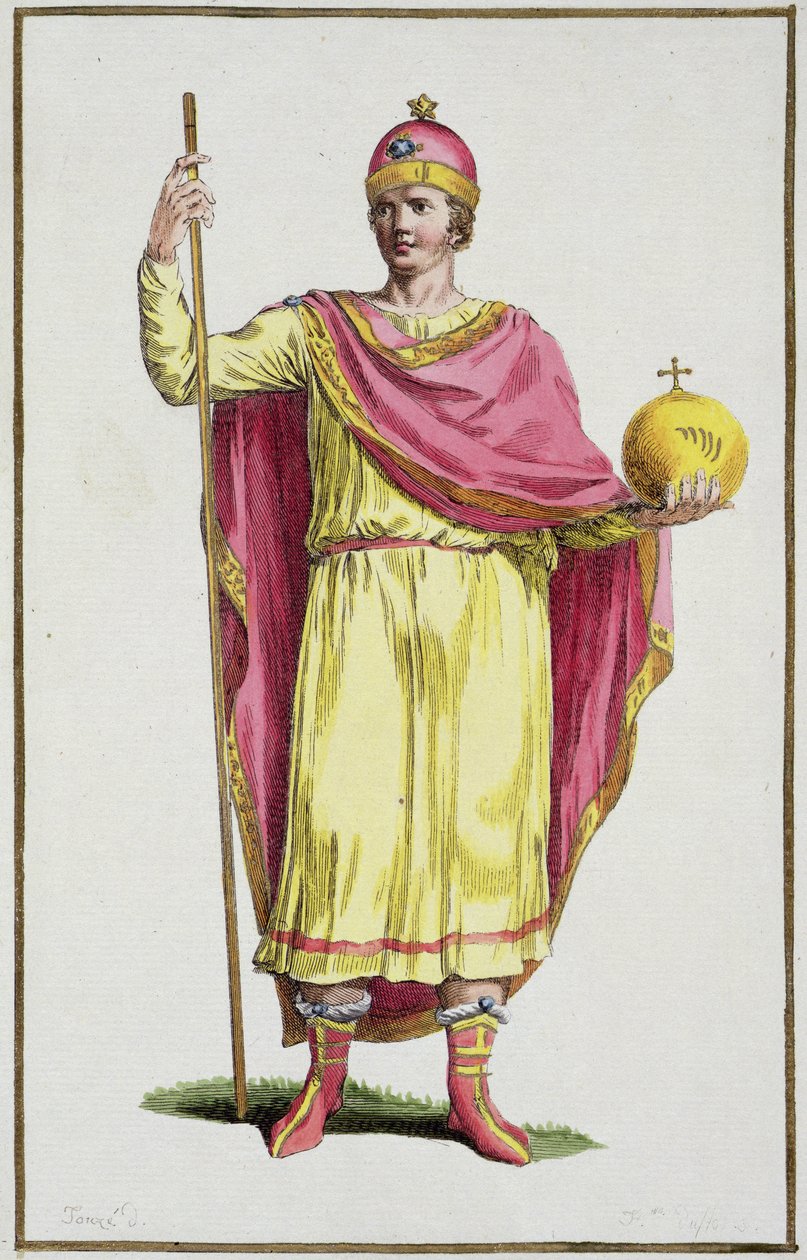 الإمبراطور أوتو الثالث (980-1002) ، محفور بواسطة بيير دوفلوس (1742-1816) ، 1780 (نقش نحاسي) بواسطة المدرسة الفرنسية
