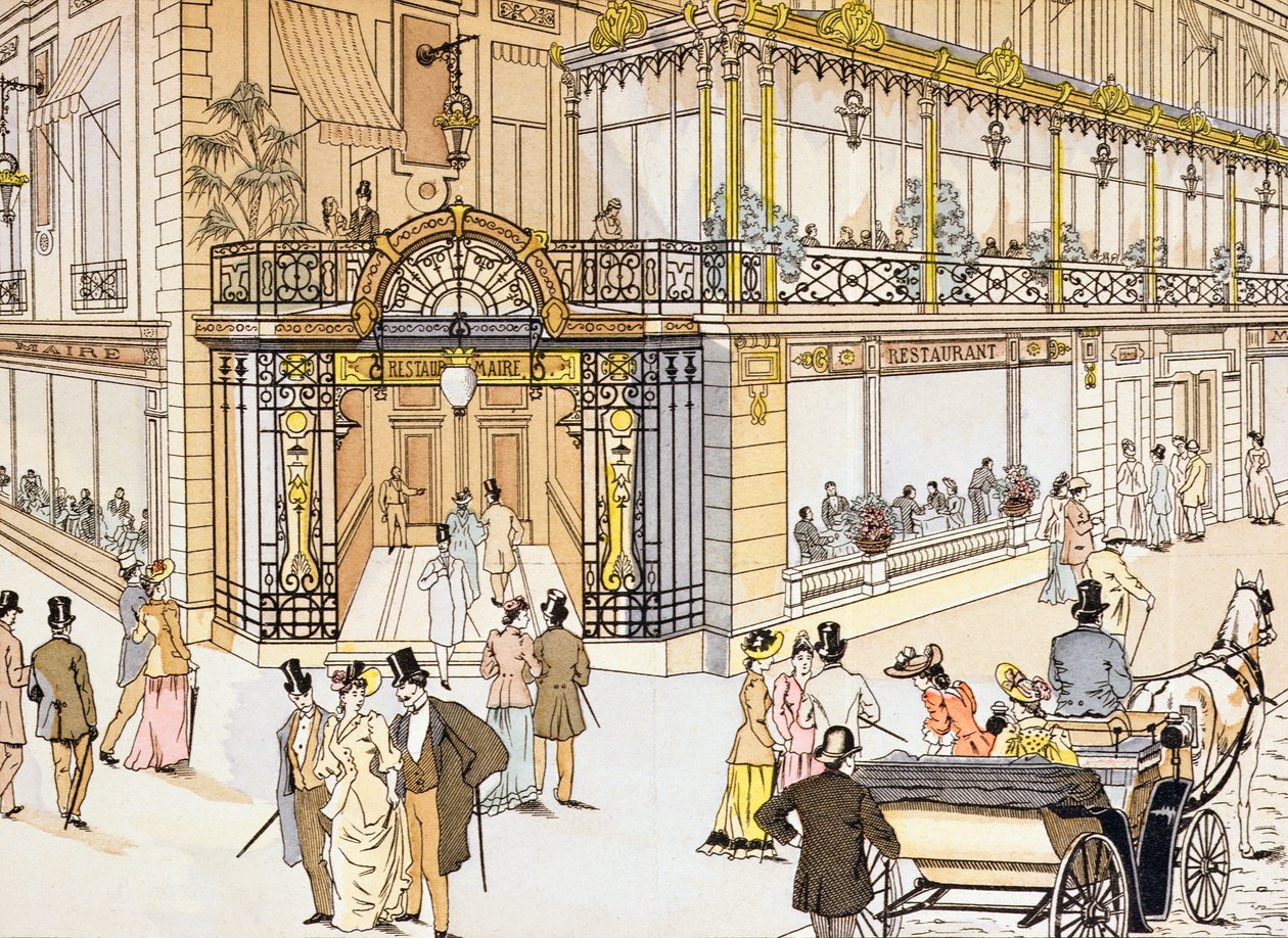 مدخل مطعم Le Maire في باريس ، ص 1895 بواسطة المدرسة الفرنسية