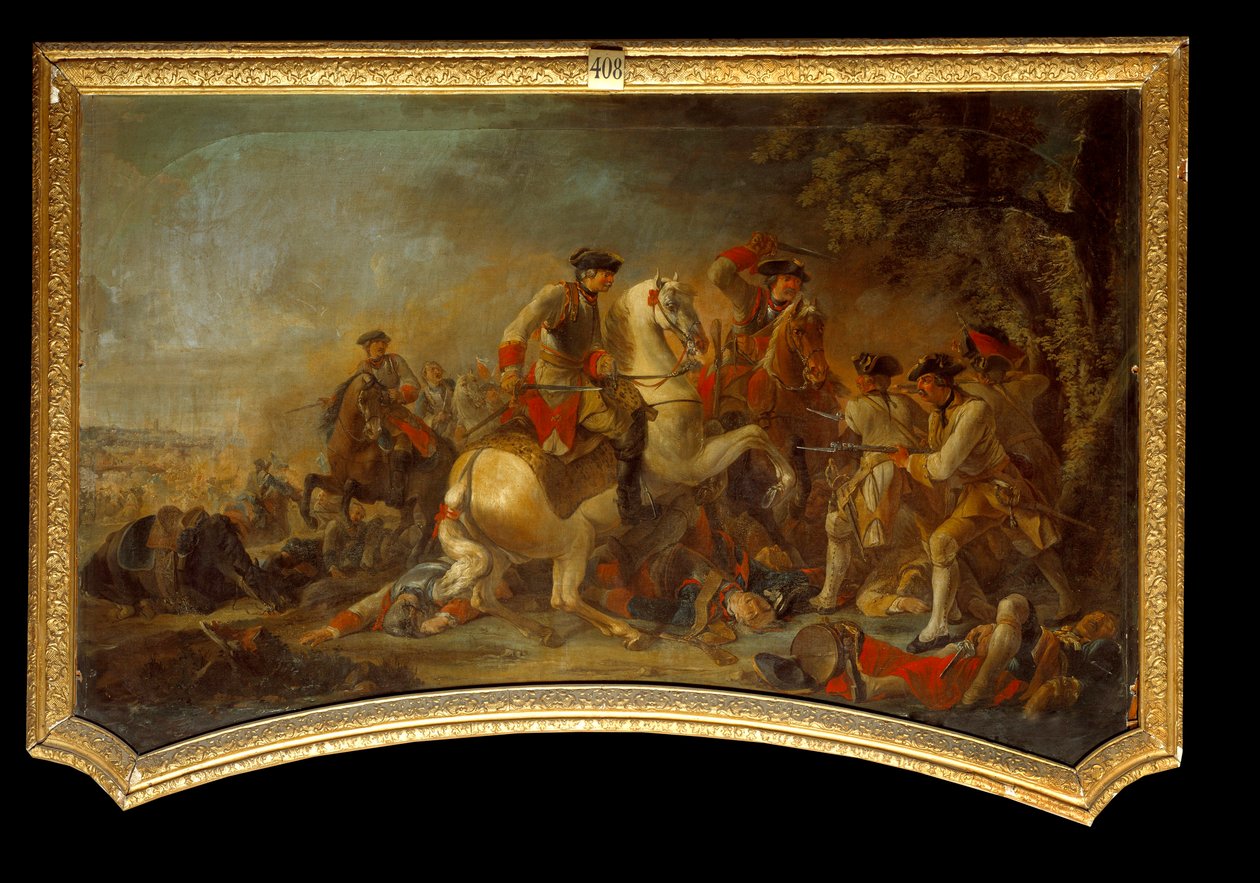 حلقة حرب السنوات السبع (1756-1763) بين بروسيا وإنجلترا. لوحة مجهولة من المدرسة الفرنسية. القرن الثامن عشر شانتيلي ، متحف كوندي بواسطة المدرسة الفرنسية