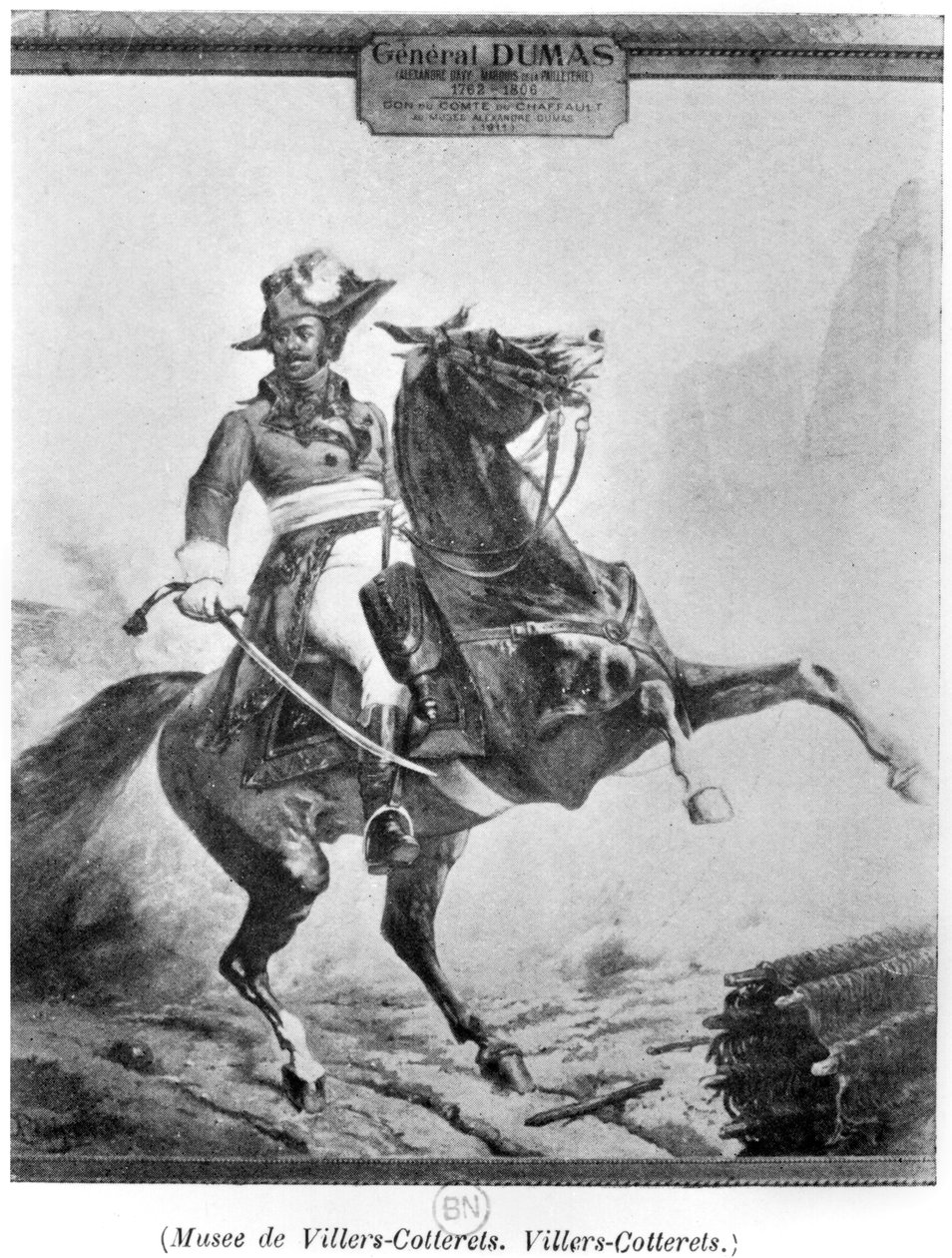 صورة الفروسية لتوماس ألكسندر دوماس (1762-1806) بواسطة المدرسة الفرنسية