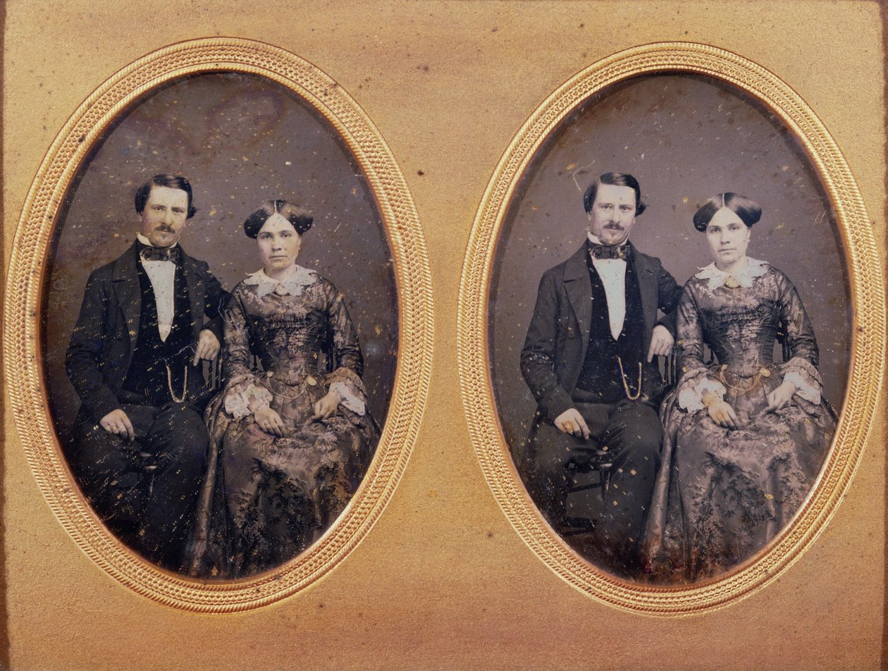 مجموعة عائلية ، c.1840 (daguerreotype) بواسطة المدرسة الفرنسية