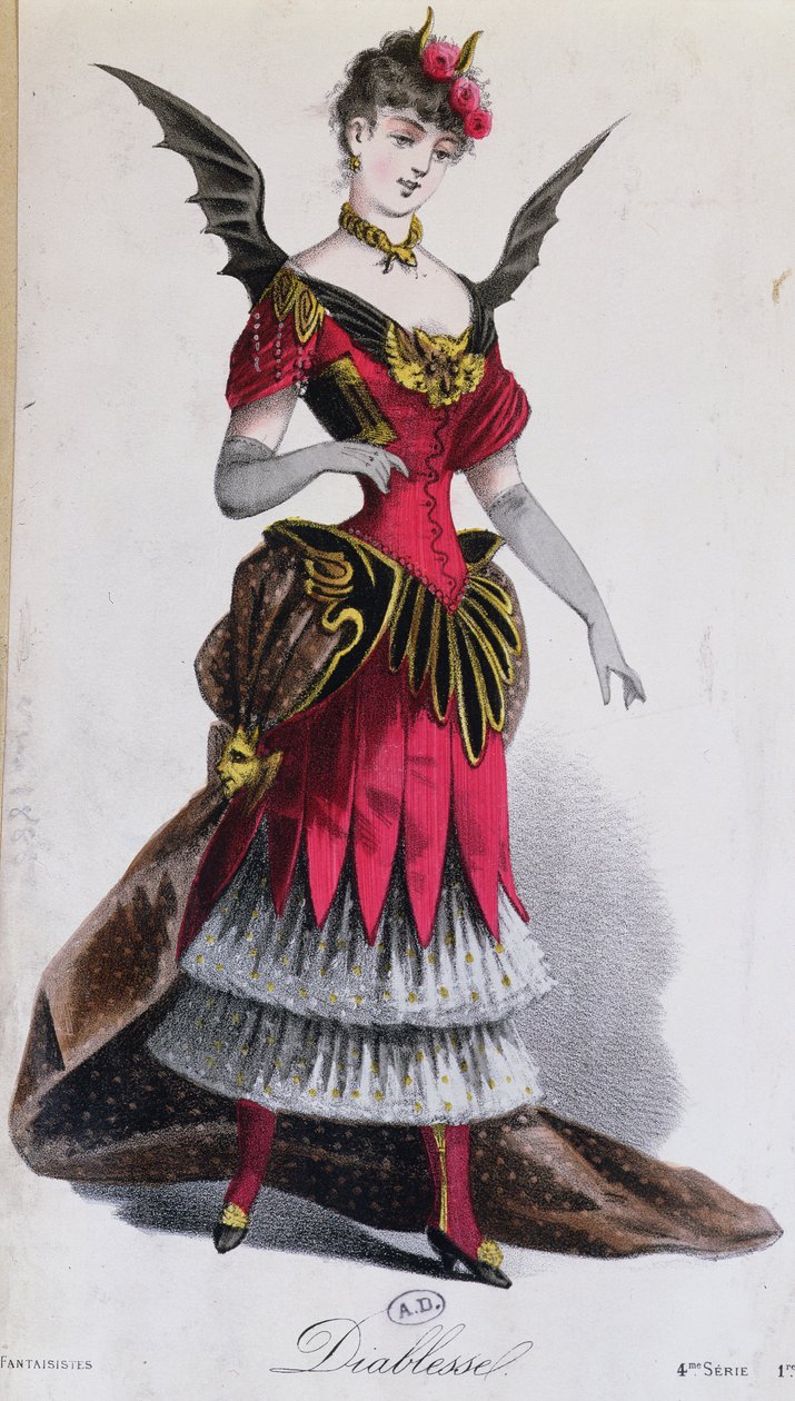 زي تنكري لشيطان ، من LArt du Travestissement بقلم ليون سالوت ، 1885 بواسطة المدرسة الفرنسية