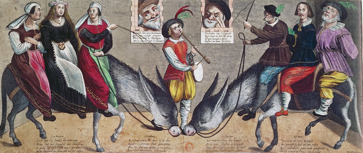 نظم Farce c.1600 في مسرح فندق de Bourgogne بواسطة المدرسة الفرنسية