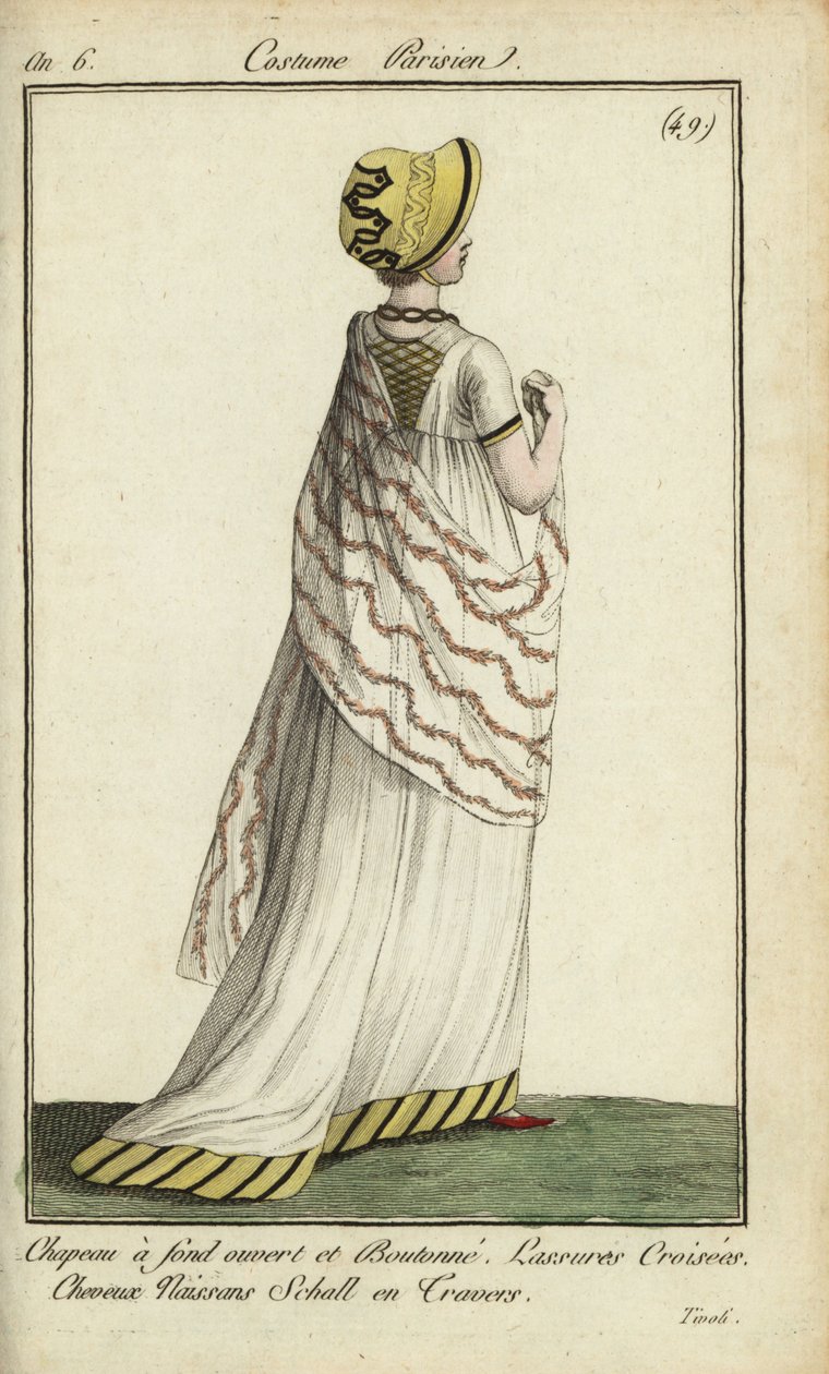Fashionable woman at Tivoli Gardens بواسطة المدرسة الفرنسية