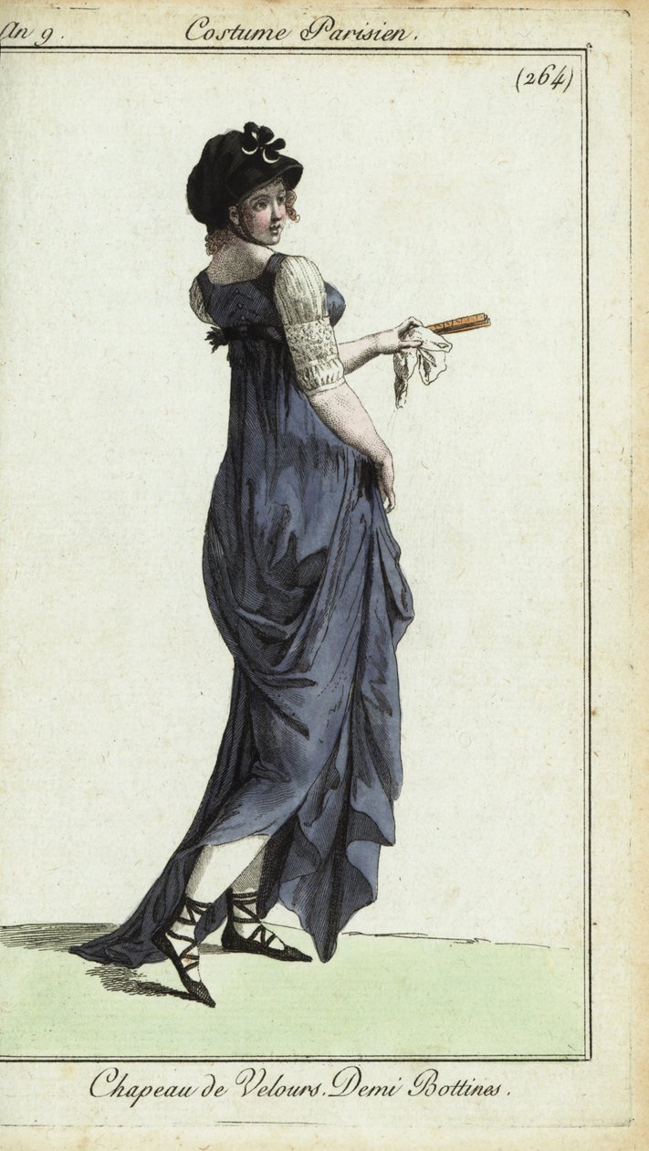 Fashionable woman or merveilleuse بواسطة المدرسة الفرنسية