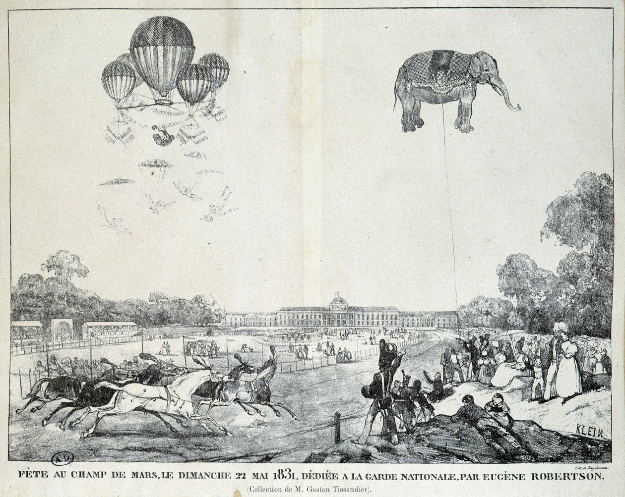 Feast of the National Guard at the Champ de Mars, May 22 بواسطة المدرسة الفرنسية