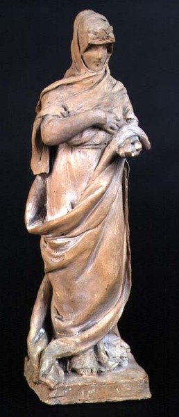 شكل الحرية ، c1890 (الطين) بواسطة المدرسة الفرنسية