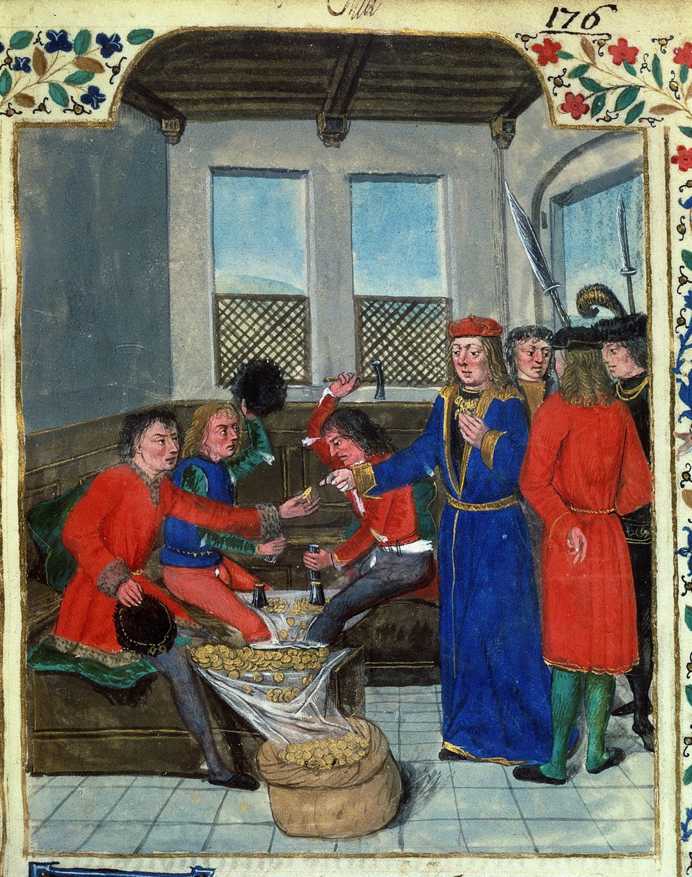 Fr 23927 f.5 اختراع وتصنيع النقود من `اللوائح الملكية لاستخدام النقود التي صنعها الملك تشارلز السابع بواسطة نيكولاس أوريسميس بواسطة المدرسة الفرنسية